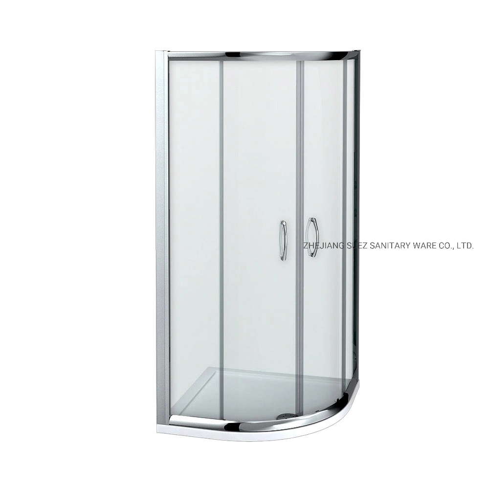 Walk in Bathroom Frameless Shower Enclosure with Black Box