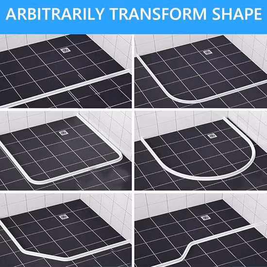 Wasserdichter Gummi-PVC/Silikon-Dichtungsstreifen für Badezimmer-Duschglastüren